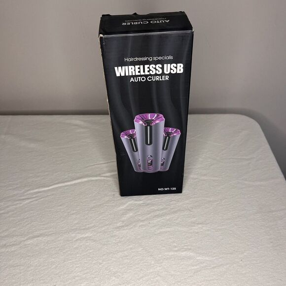 USB Cordless Automatic Rotating Hair Curler Hair Waver Curling Iron Styling Tool - Picture 1 of 4